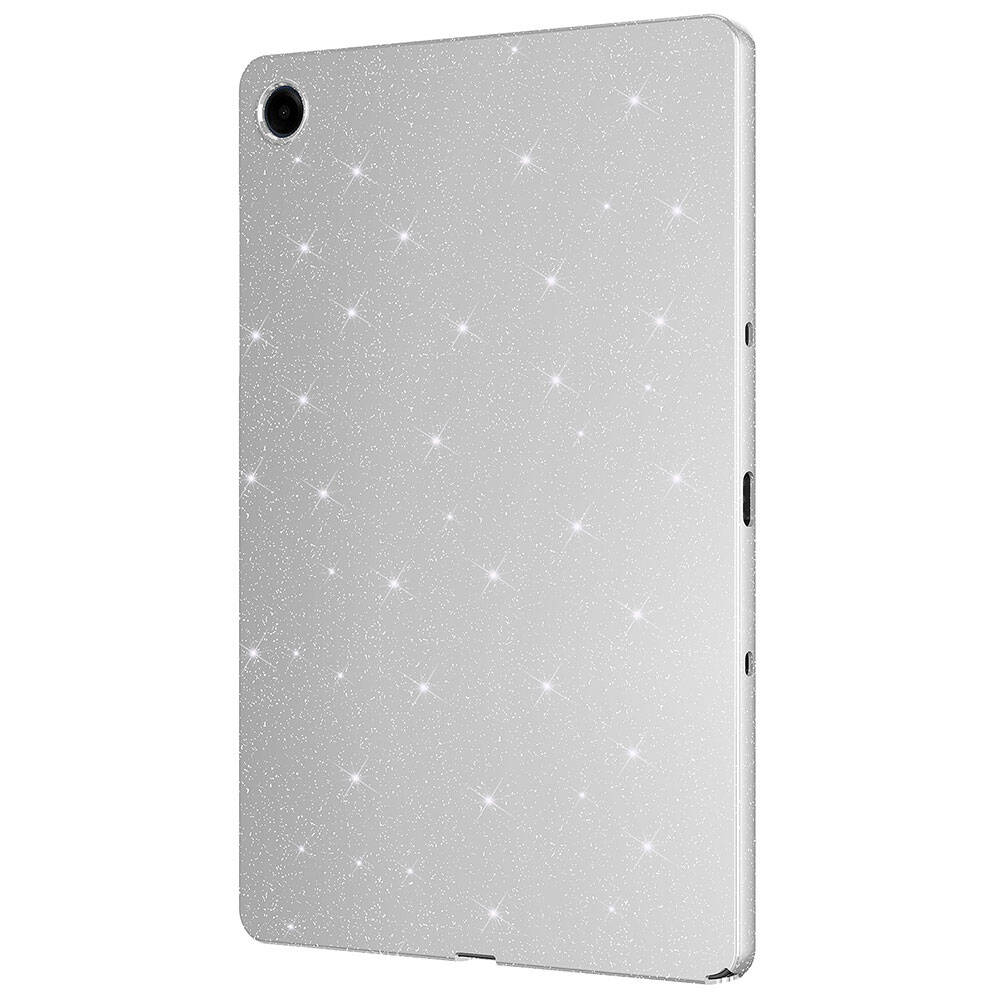 Galaxy Tab S10 FE Simli Parlak Görünümlü Zore Tablet Koton Kılıf Gümüş