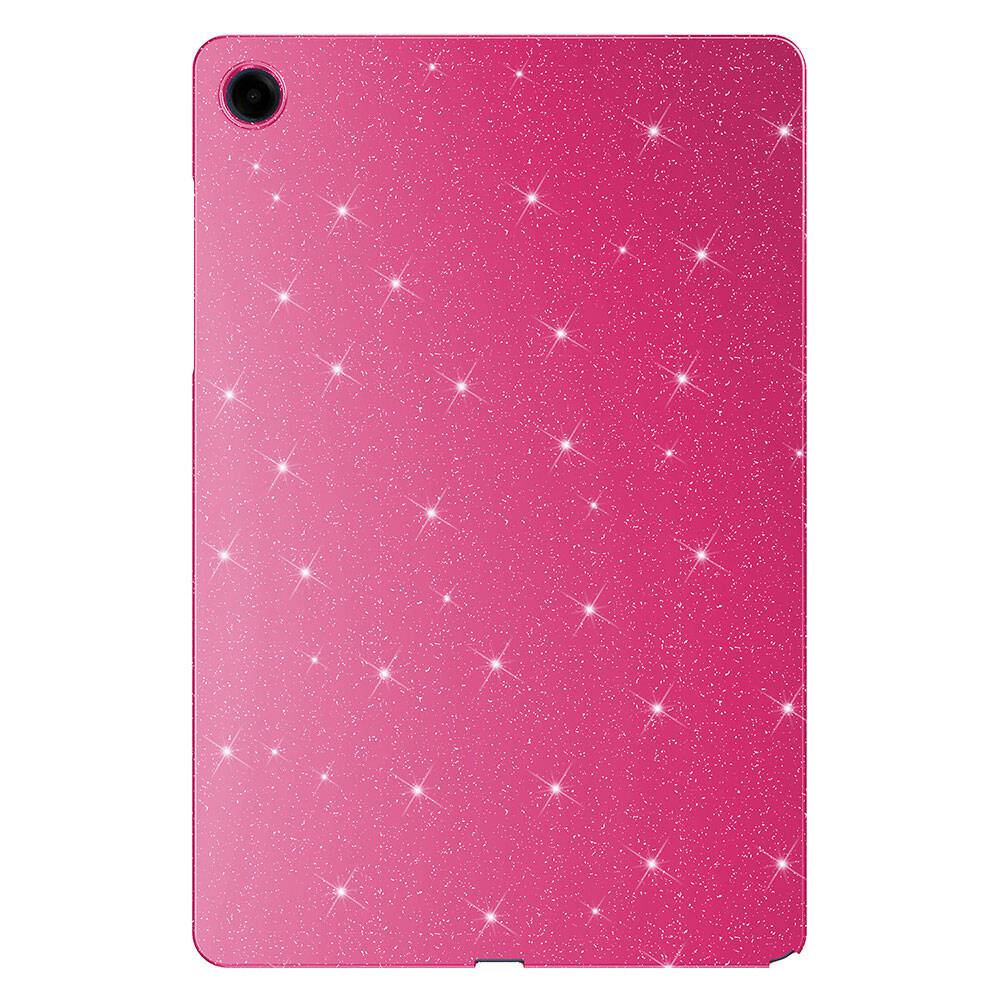 Galaxy Tab S10 FE Simli Parlak Görünümlü Zore Tablet Koton Kılıf Pembe