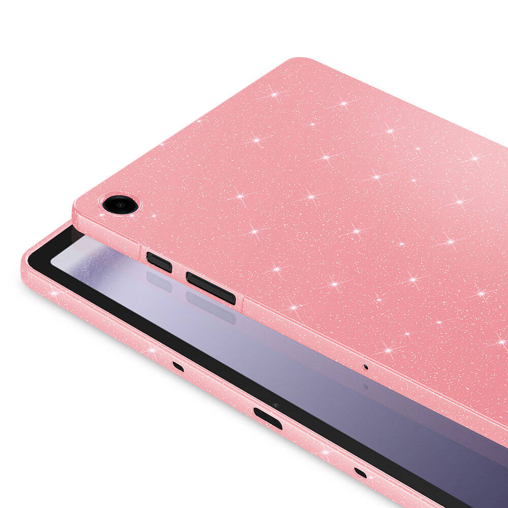 Galaxy Tab S10 FE Simli Parlak Görünümlü Zore Tablet Koton Kılıf Gümüş