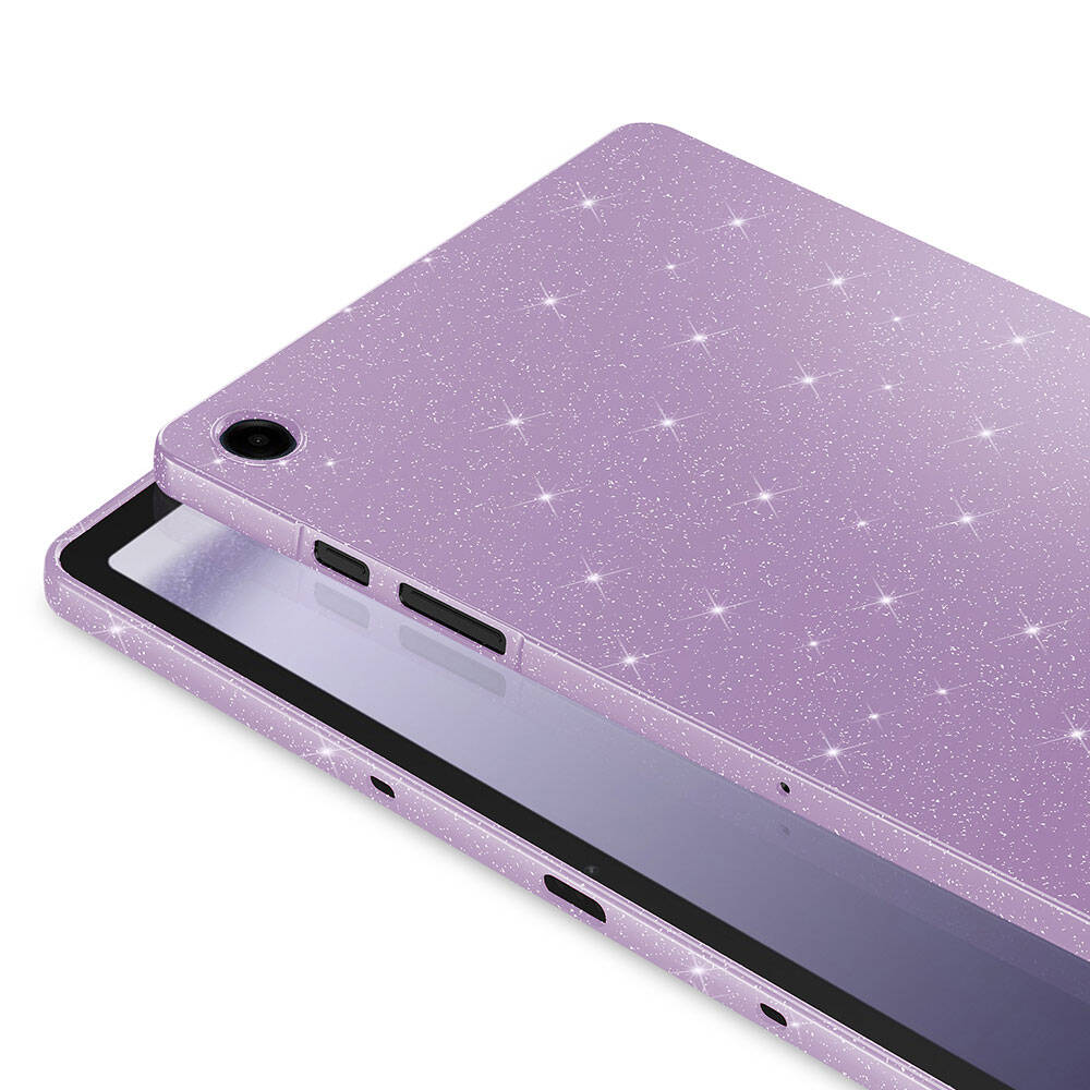 Galaxy Tab S10 FE Simli Parlak Görünümlü Zore Tablet Koton Kılıf Siyah