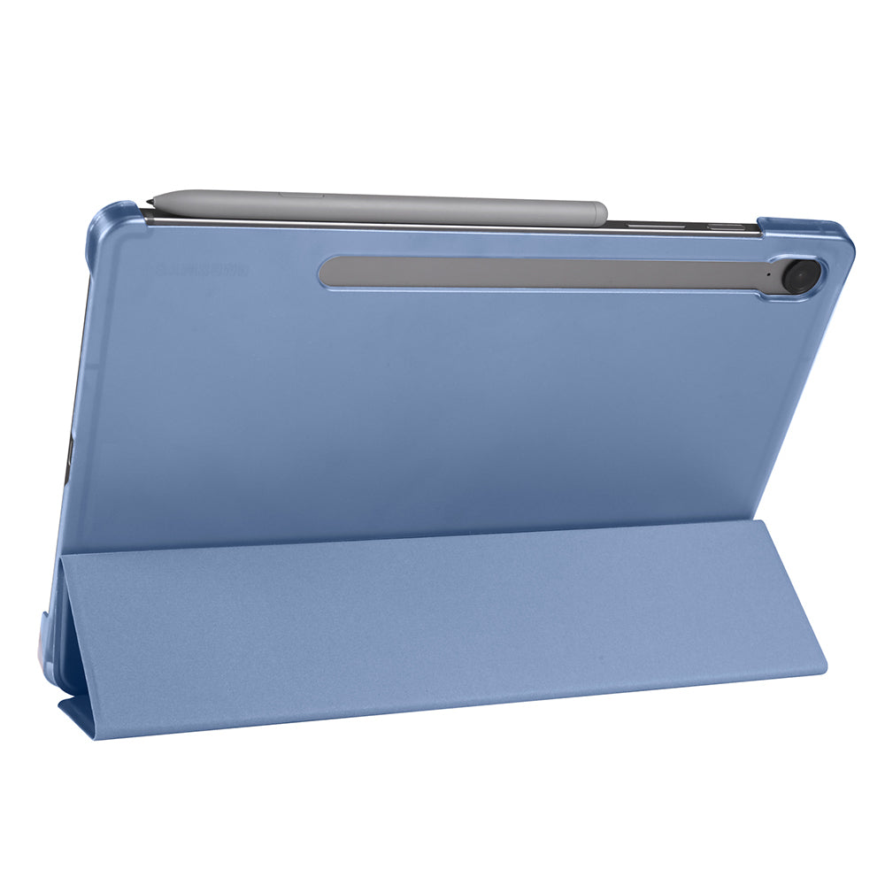 Galaxy Tab S10 FE Zore Smart Cover Kalem Bölmeli Standlı 1-1 Kılıf Lila