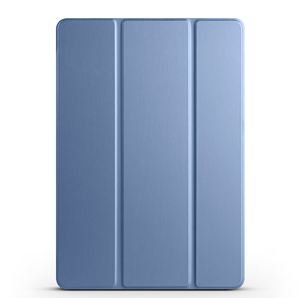 Galaxy Tab S10 FE Zore Smart Cover Kalem Bölmeli Standlı 1-1 Kılıf Petrol Mavi