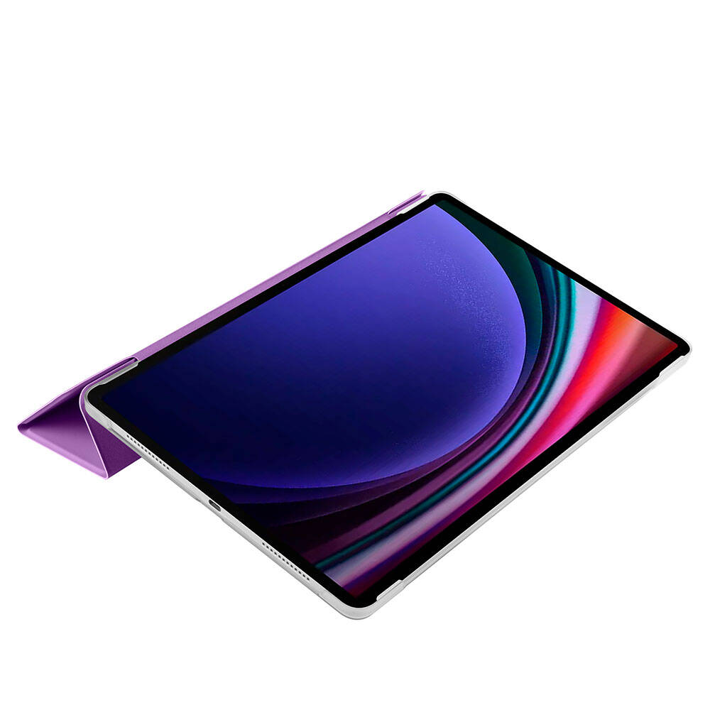 Galaxy Tab S10 FE Zore Smart Cover Standlı 1-1 Kılıf Gri