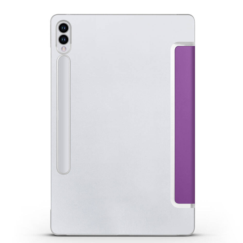 Galaxy Tab S9 FE Plus Zore Smart Cover Standlı 1-1 Kılıf Mor