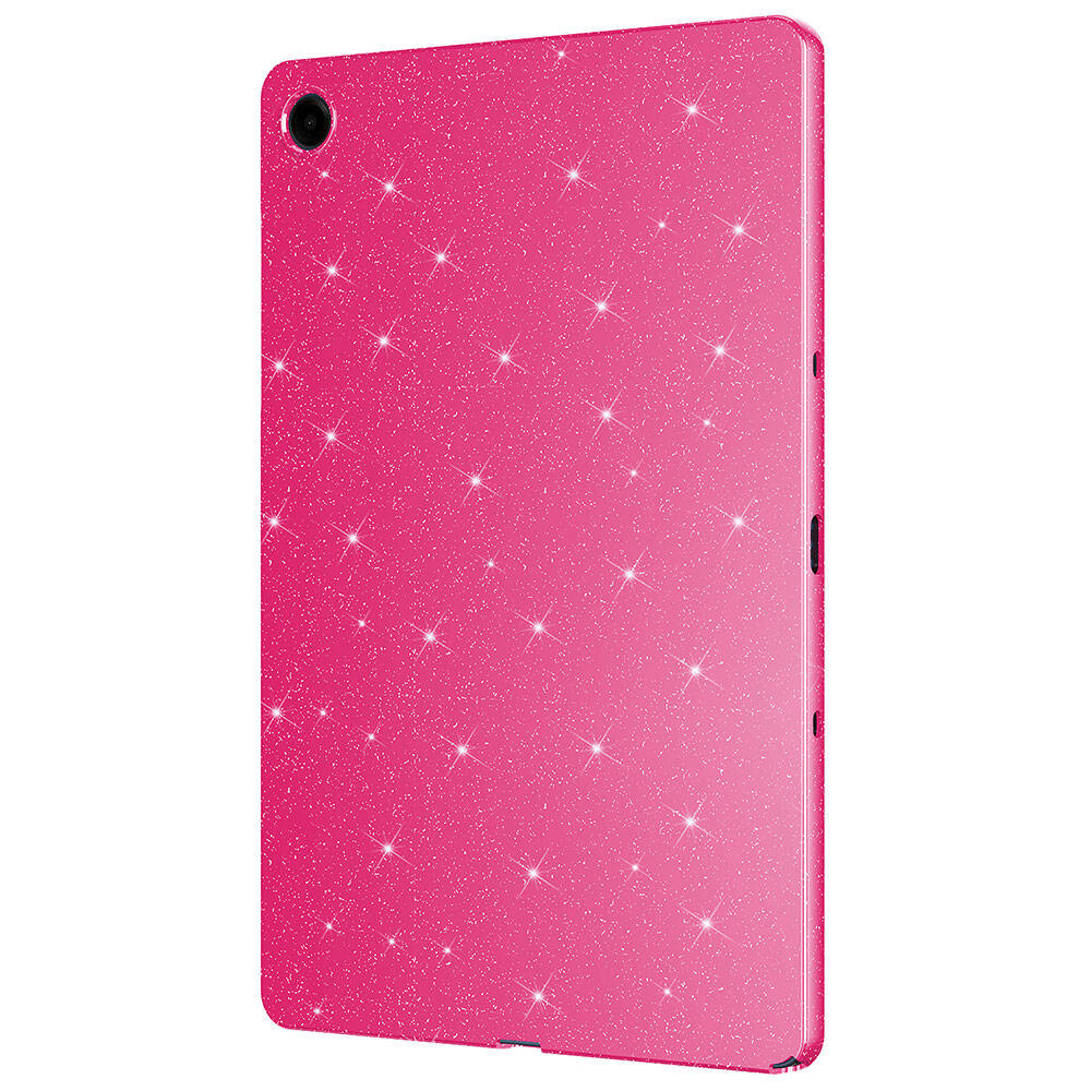 Galaxy Tab S9 FE Simli Parlak Görünümlü Zore Tablet Koton Kılıf Pembe