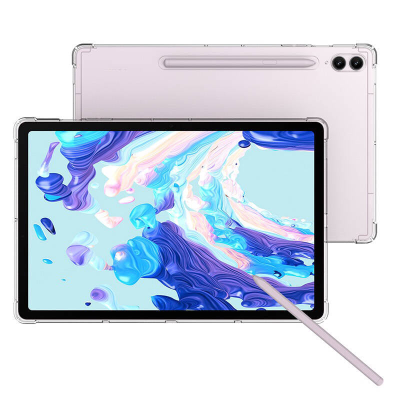 Galaxy Tab S9 Ultra Kılıf Zore Tablet Nitro Anti Shock Silikon Kapak Renksiz