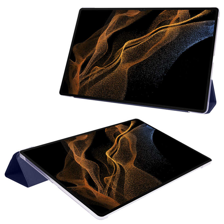 Galaxy Tab S9 Plus Zore Smart Cover Standlı 1-1 Kılıf Gold