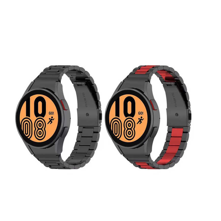 Galaxy Watch 4 44mm 20mm Metal Kordon Dönüştürücü Gümüş