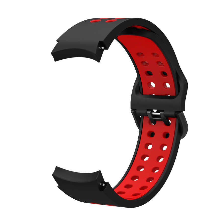 Galaxy Watch 4 44mm KRD-02 Silikon Kordon Gri-Beyaz