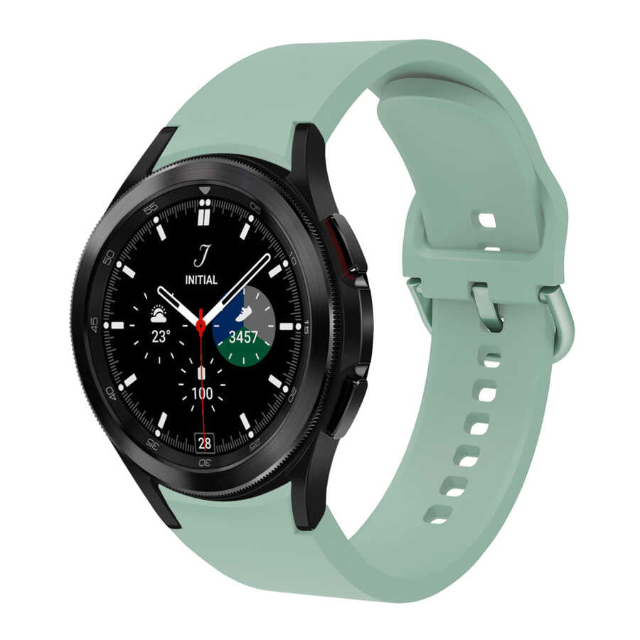 Galaxy Watch 4 Classic 42mm KRD-50 Silikon Kordon Petrol Mavi