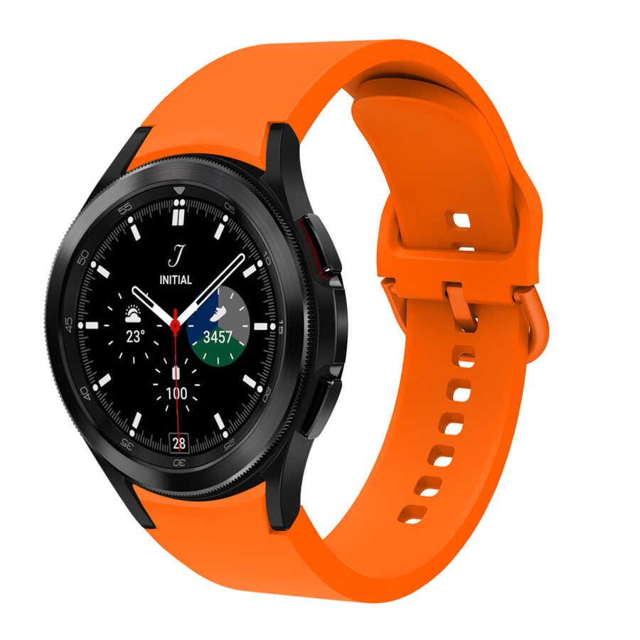 Galaxy Watch 4 Classic 46mm KRD-50 Silikon Kordon Turuncu