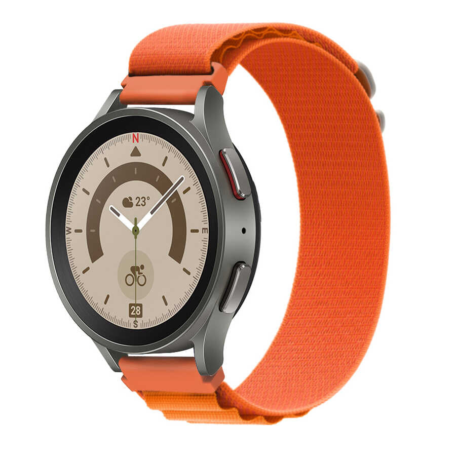 Galaxy Watch 46mm Zore KRD-74 22mm Hasır Kordon Beyaz