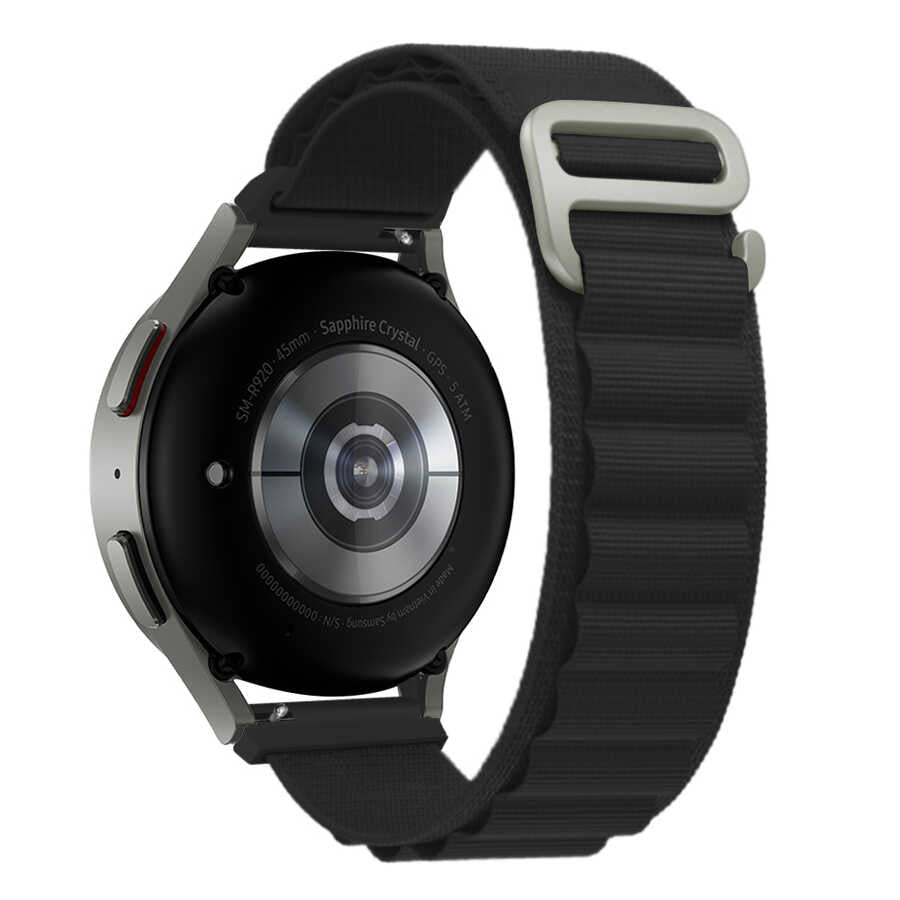 Galaxy Watch 46mm Zore KRD-74 22mm Hasır Kordon Beyaz