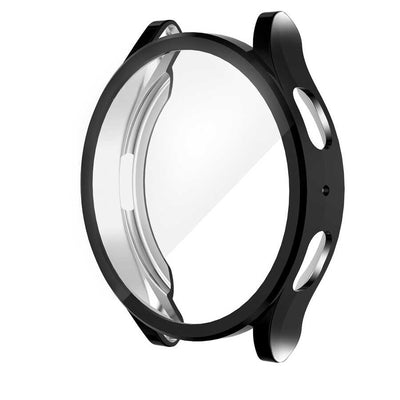 Galaxy Watch 5 40mm Silikon TPU Kasa ve Ekran Koruyucu Zore Watch Gard 15 Siyah