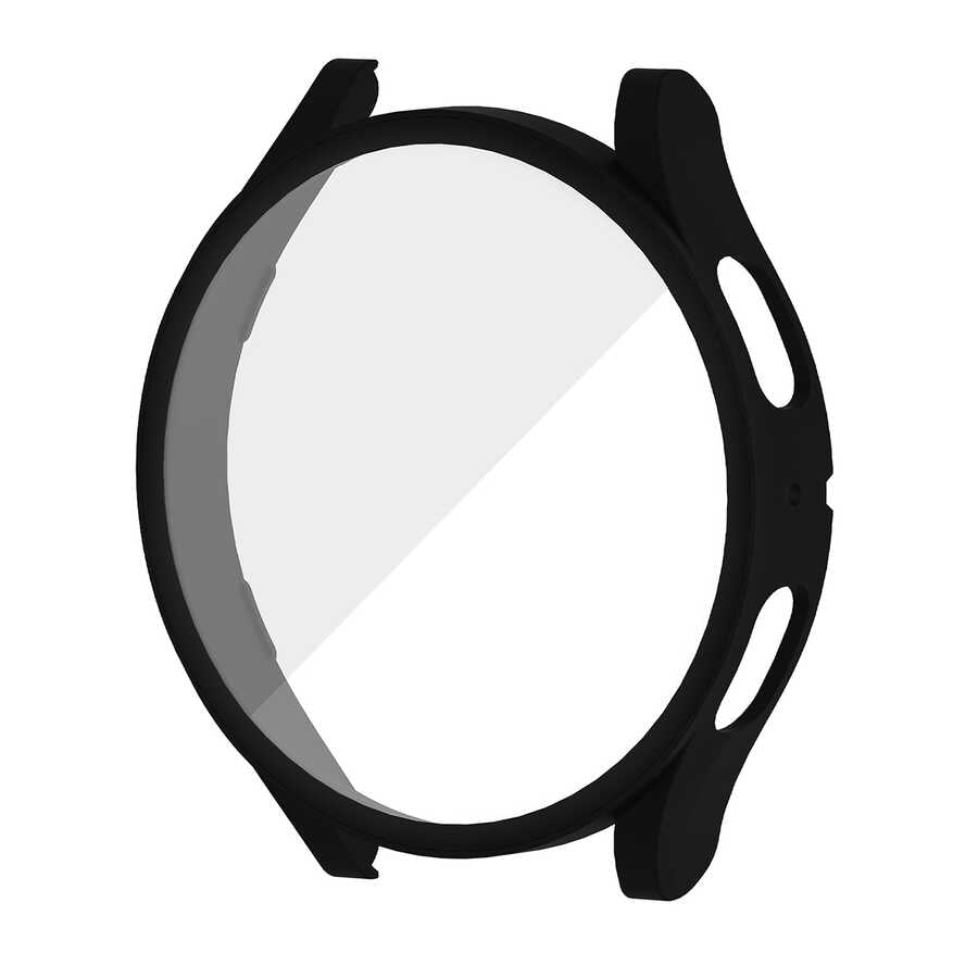 Galaxy Watch 5 44mm Sert PC Kasa ve Ekran Koruyucu Zore Watch Gard 14 Siyah