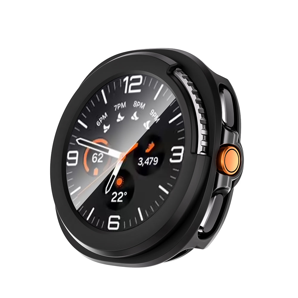 Galaxy Watch 8 Classic 46mm Sert PC Kasa ve Ekran Koruyucu Zore Watch Gard 39 Lacivert