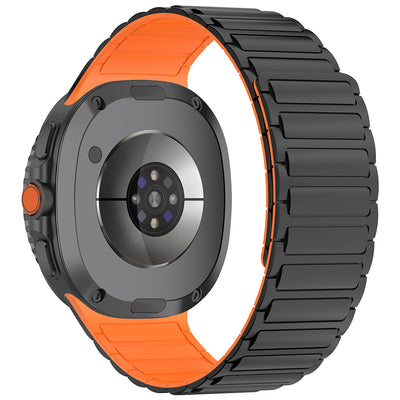 Galaxy Watch 8 Zore KRD-146 Silikon Kordon Strap Kayış Starlight-Turuncu