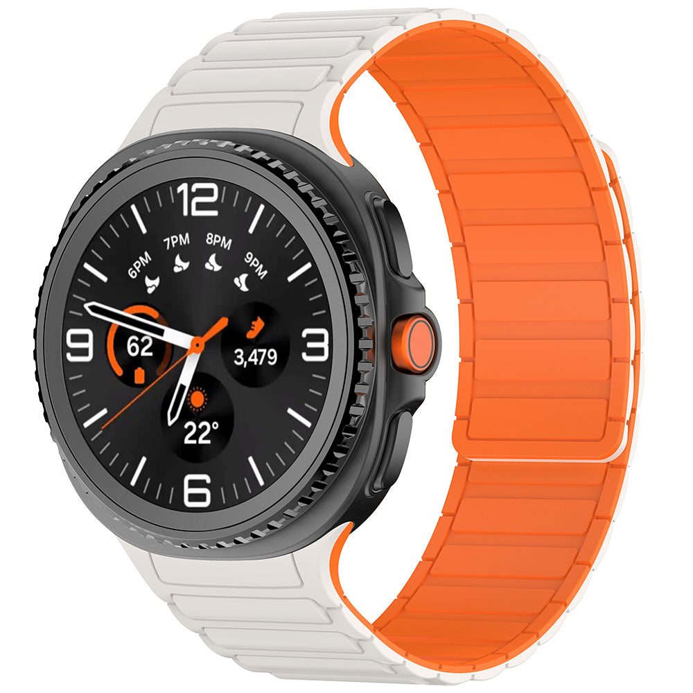 Galaxy Watch 8 Zore KRD-146 Silikon Kordon Strap Kayış Starlight-Pembe