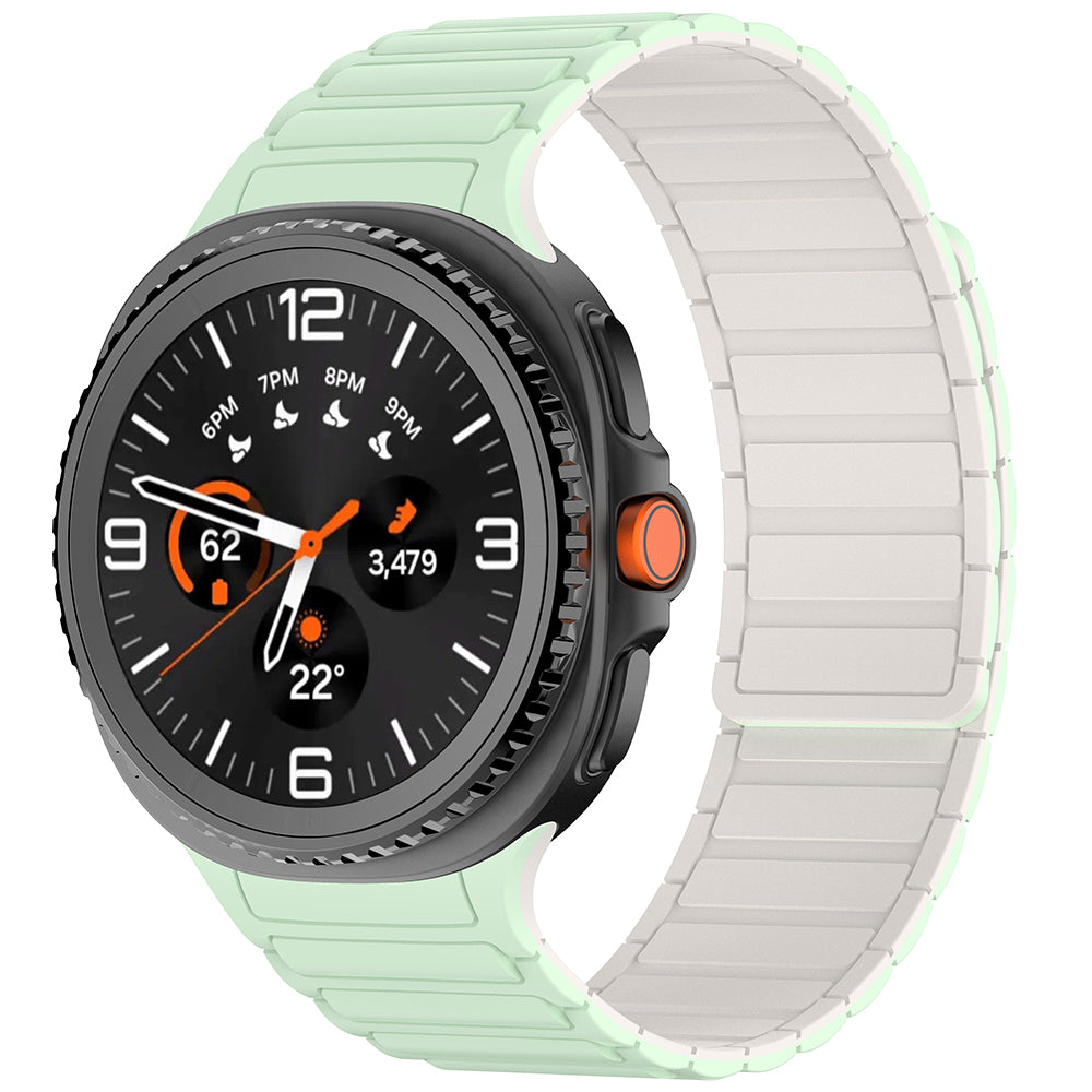 Galaxy Watch 8 Zore KRD-146 Silikon Kordon Strap Kayış Siyah-Turuncu