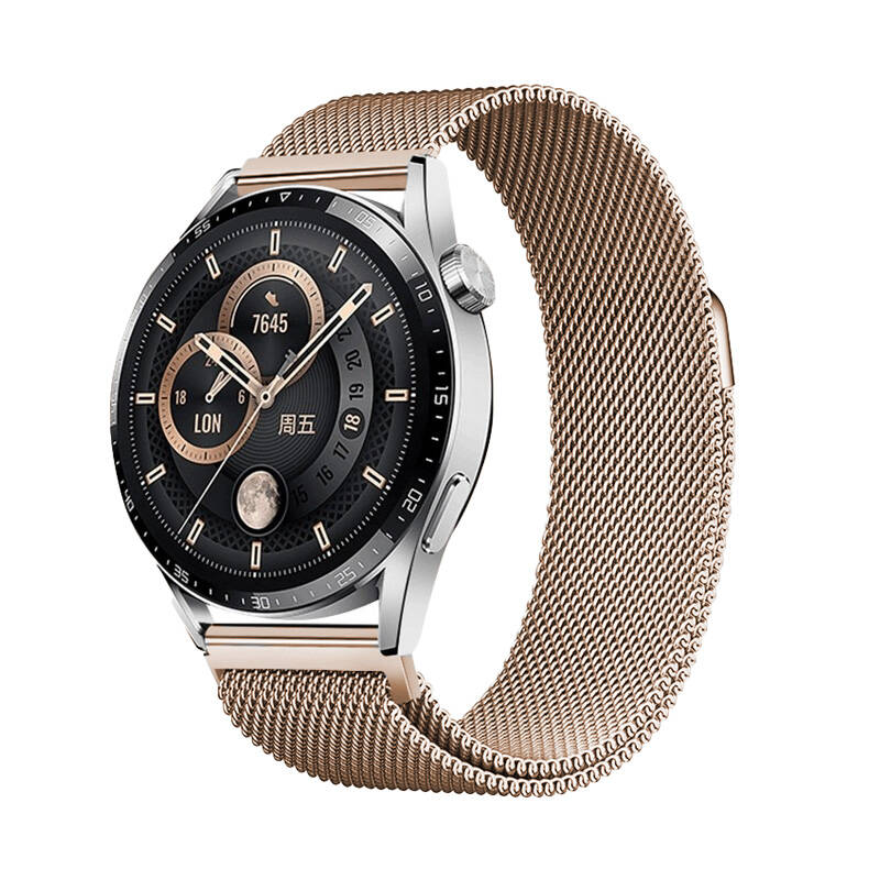 Galaxy Watch Active 2 40mm Zore Band-12 20mm Metal Hasır Kordon Gümüş