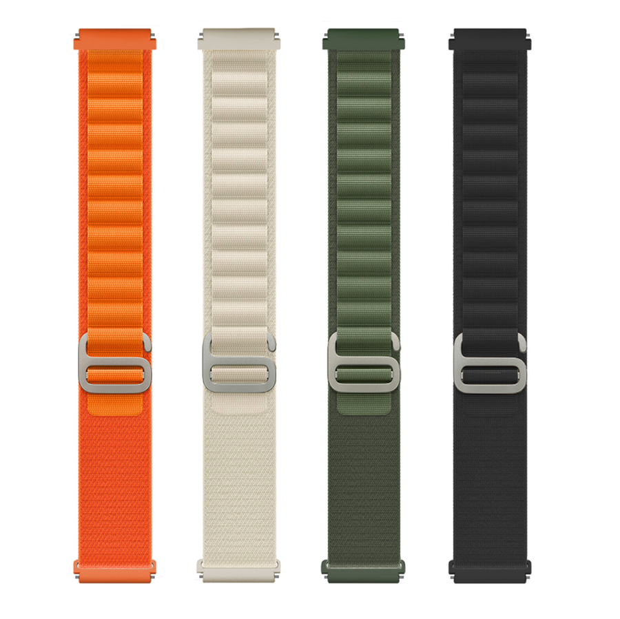 Galaxy Watch Active 2 44mm Zore KRD-74 20mm Hasır Kordon Siyah