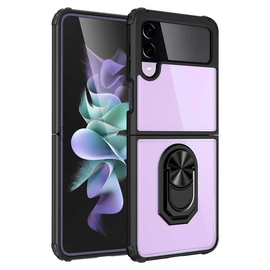 Galaxy Z Flip 4 Kılıf Zore Mola Kapak Siyah