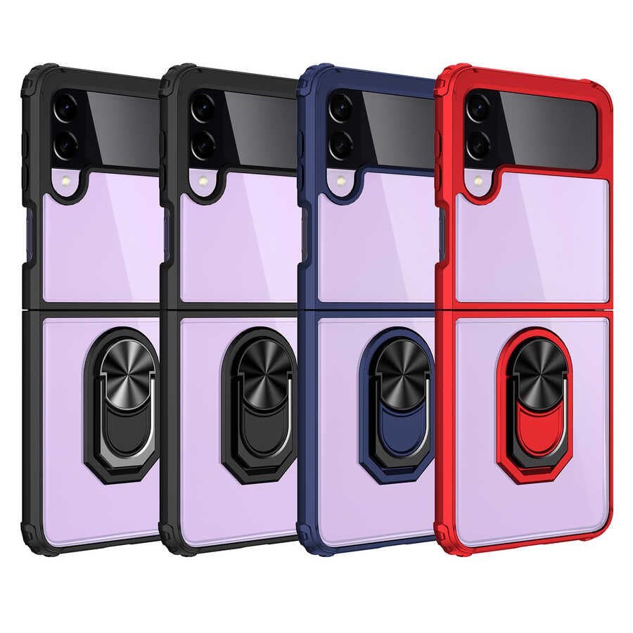 Galaxy Z Flip 4 Kılıf Zore Mola Kapak Siyah