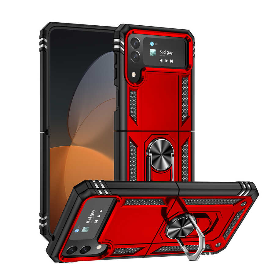 Galaxy Z Flip 4 Kılıf Zore Vega Kapak Mavi