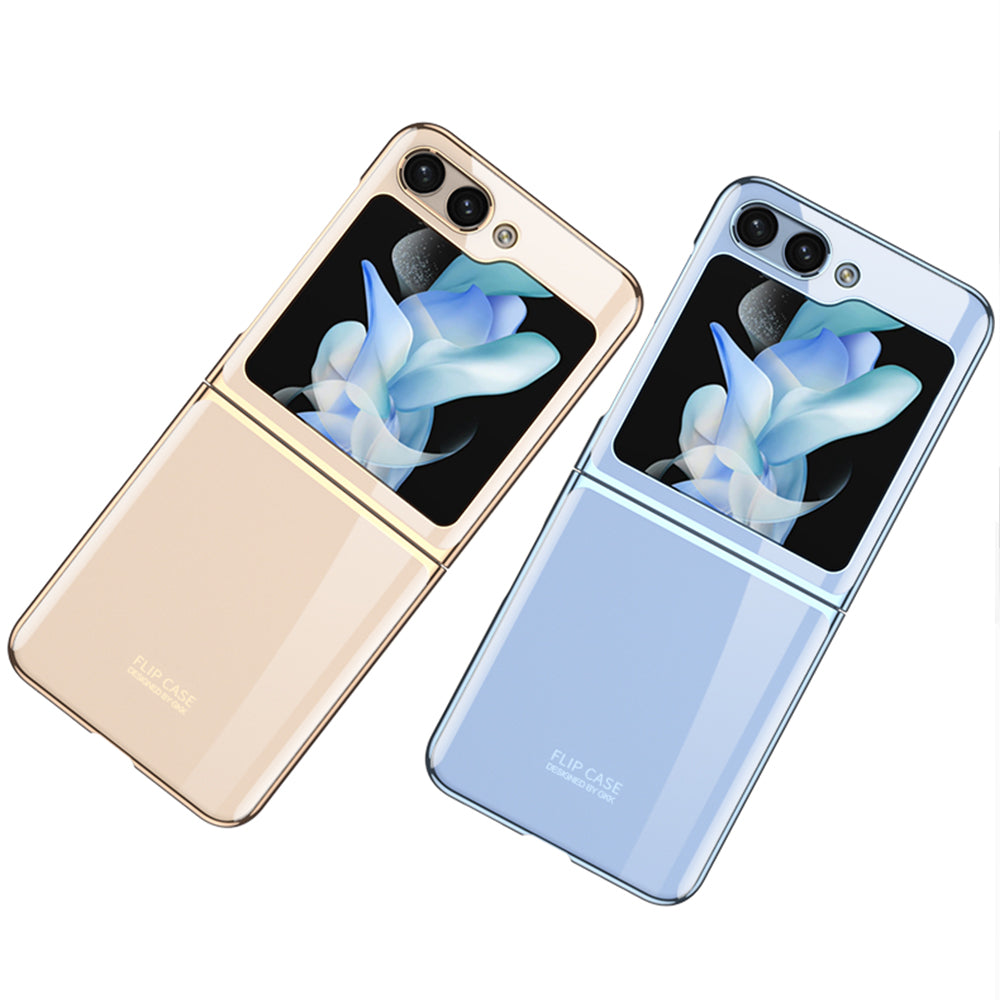 Galaxy Z Flip 5 Kılıf Zore Kıpta Lensli Kapak Renksiz