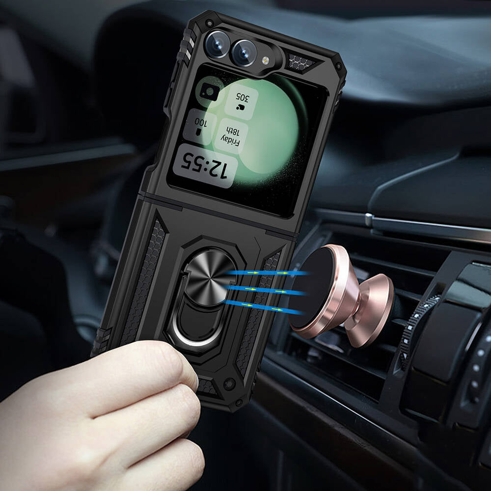 Galaxy Z Flip 6 Kılıf Zore Vega Kapak Kırmızı