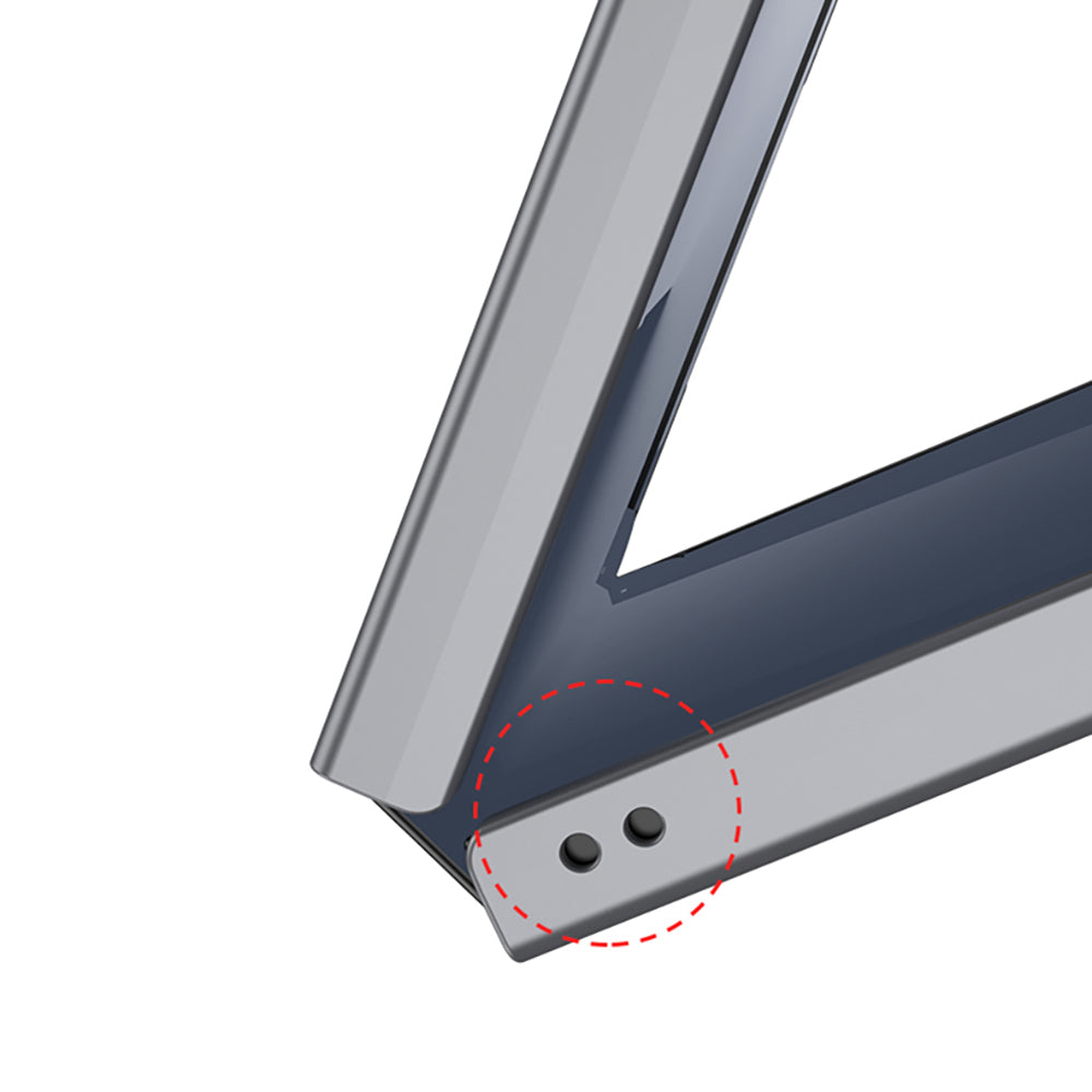 Galaxy Z Flip 7 Kılıf Wireless Şarj Özellikli Zore Kıpta M-safe Kapak Lacivert