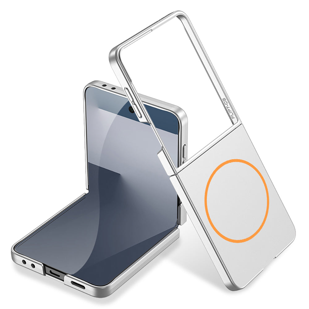 Galaxy Z Flip 7 Kılıf Wireless Şarj Özellikli Zore Kıpta M-safe Kapak