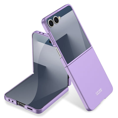 Galaxy Z Flip 7 Kılıf Zore Sert Kıpta Kapak Mor