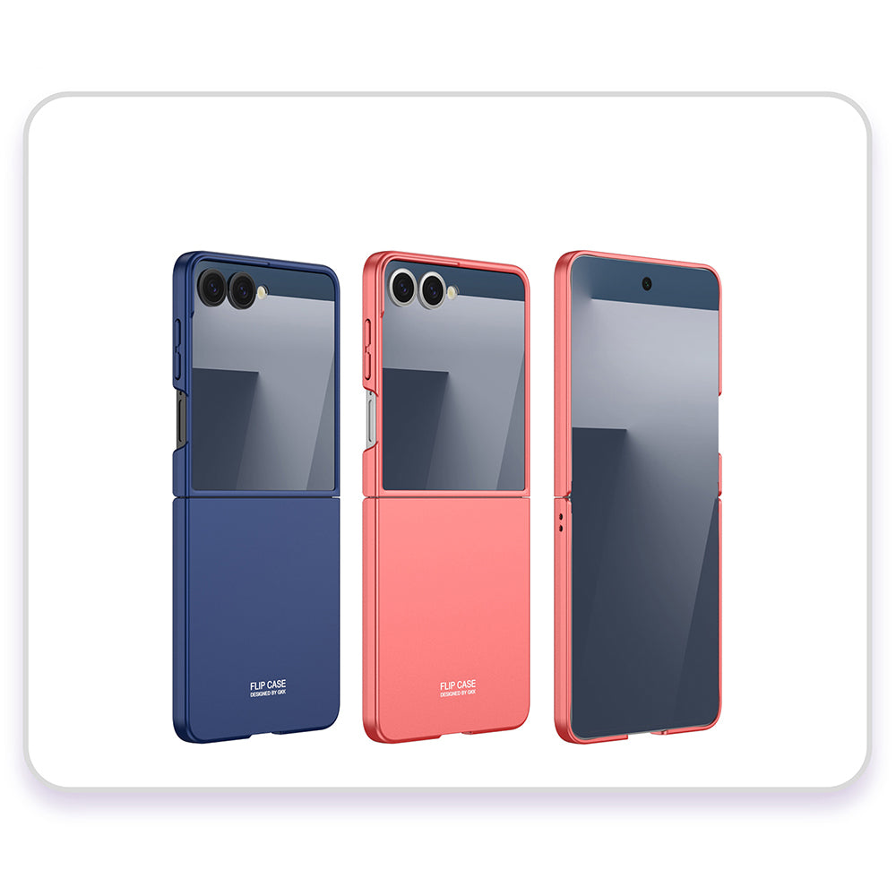 Galaxy Z Flip 7 Kılıf Zore Sert Kıpta Kapak Titanyum-Gri