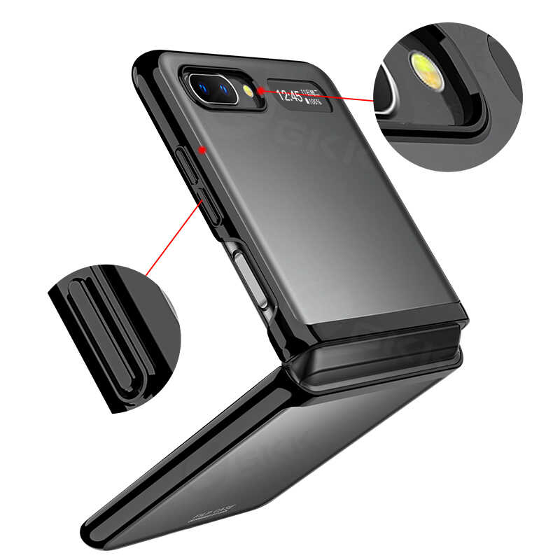 Galaxy Z Flip Kılıf Zore Kıpta Kapak Gold