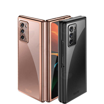 Galaxy Z Fold 2 Kılıf Zore Kıpta Kapak Rose Gold