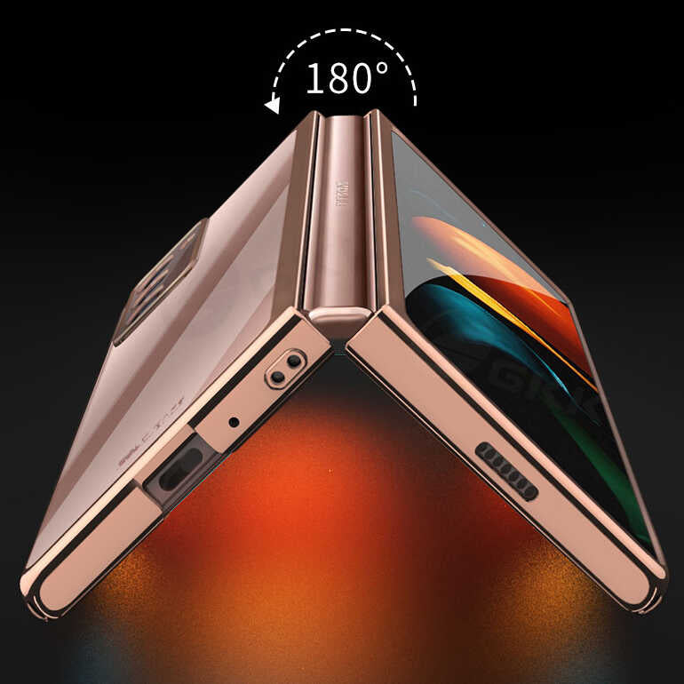 Galaxy Z Fold 2 Kılıf Zore Kıpta Kapak Renksiz