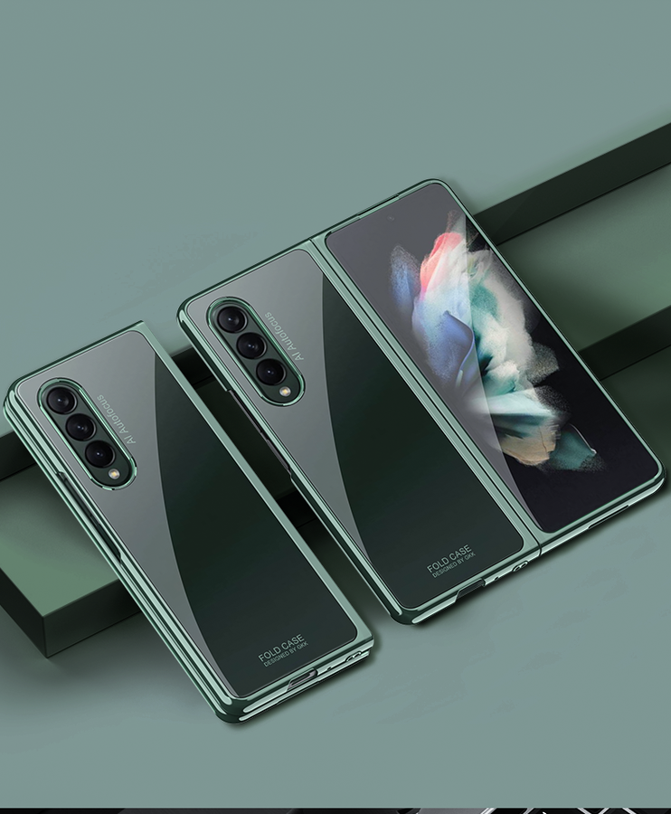 Galaxy Z Fold 3 Kılıf Zore Kıpta Kapak Renksiz