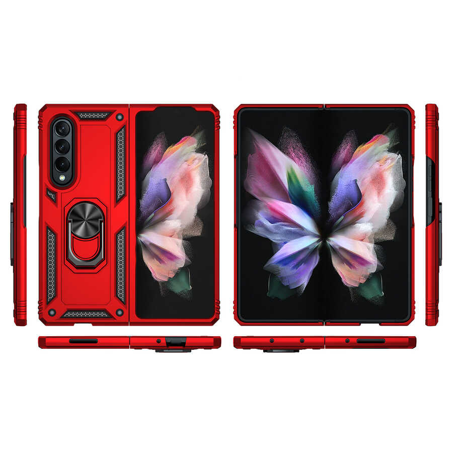 Galaxy Z Fold 3 Kılıf Zore Vega Kapak Gri