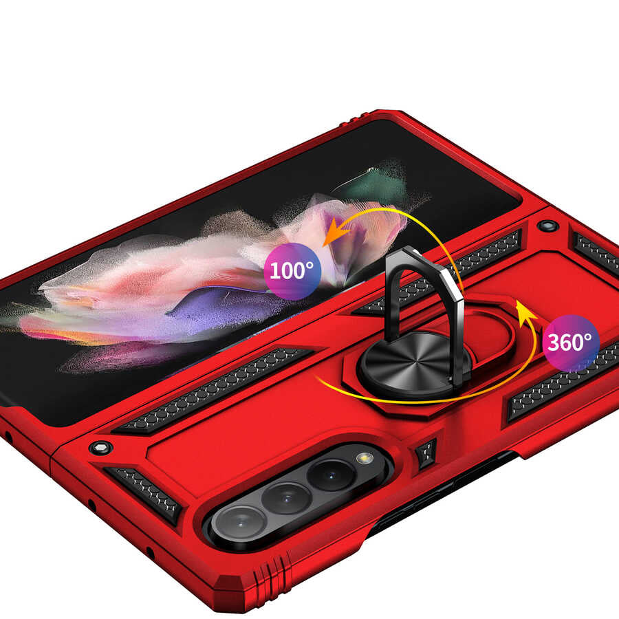 Galaxy Z Fold 3 Kılıf Zore Vega Kapak Gold