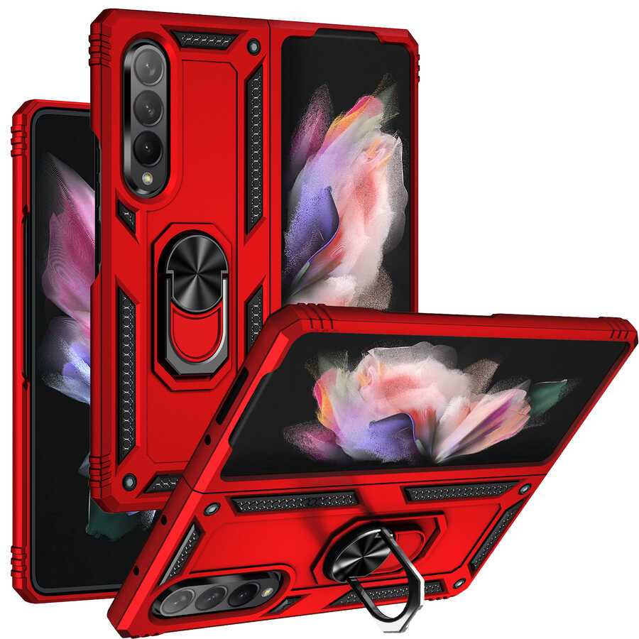 Galaxy Z Fold 3 Kılıf Zore Vega Kapak Mavi