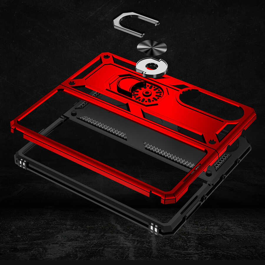 Galaxy Z Fold 4 Kılıf Zore Vega Kapak Kırmızı