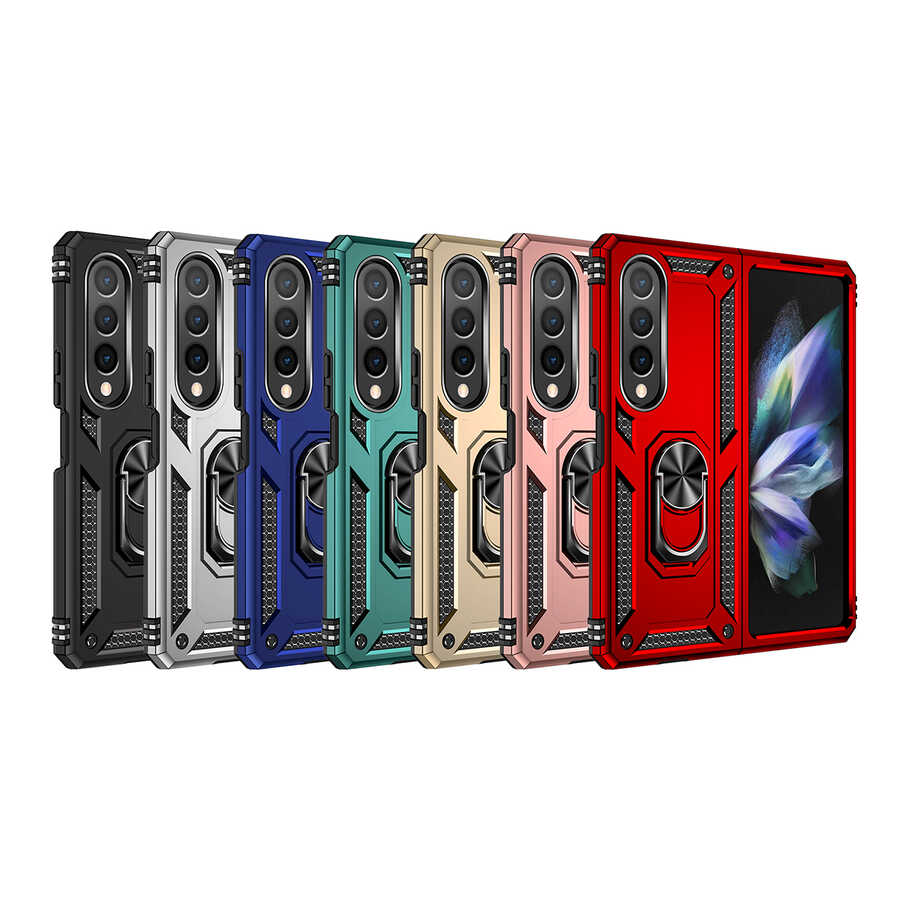 Galaxy Z Fold 4 Kılıf Zore Vega Kapak Mavi