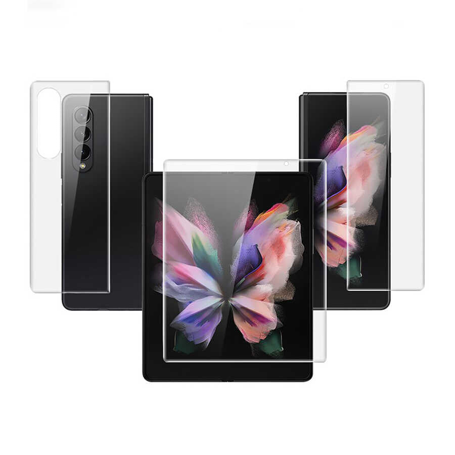 Galaxy Z Fold 4 Zore Narr Tpu Ön Arka Body Ekran Koruyucu Renksiz