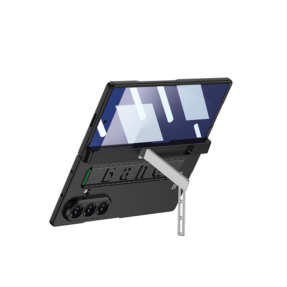 Galaxy Z Fold 7 Kılıf Zore Kıpta KPT-01 Standlı Kapak Gri