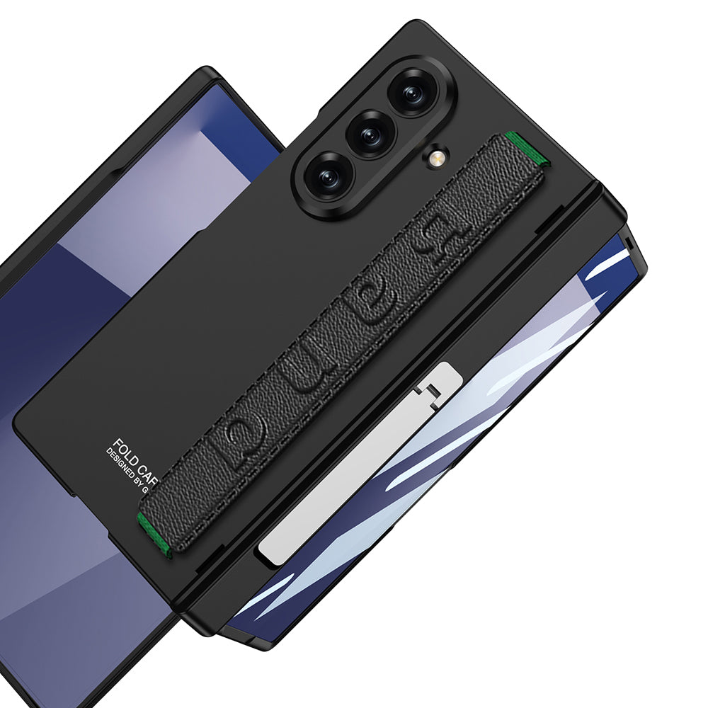 Galaxy Z Fold 7 Kılıf Zore Kıpta KPT-01 Standlı Kapak Gri