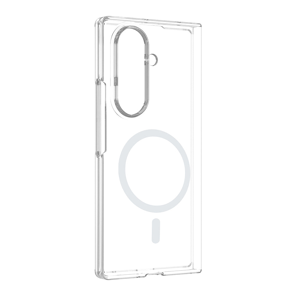 Galaxy Z Fold 8 Ultra Kamera Korumalı M-Safe Şarj Özellikli Şeffaf Zore London Sert PC Kapak