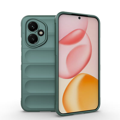 Honor 400 Kılıf Esnek TPU Oyuklu Arka Yüzey Tasarımlı Zore Etnik Silikon Kapak Lacivert