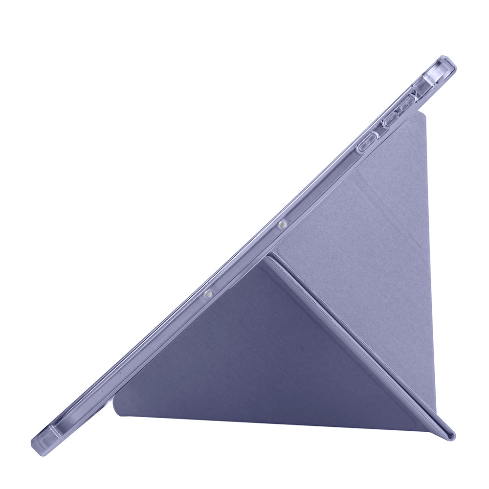 Honor Pad 9 Kılıf Zore Tri Folding Kalem Bölmeli Standlı Kılıf Gri