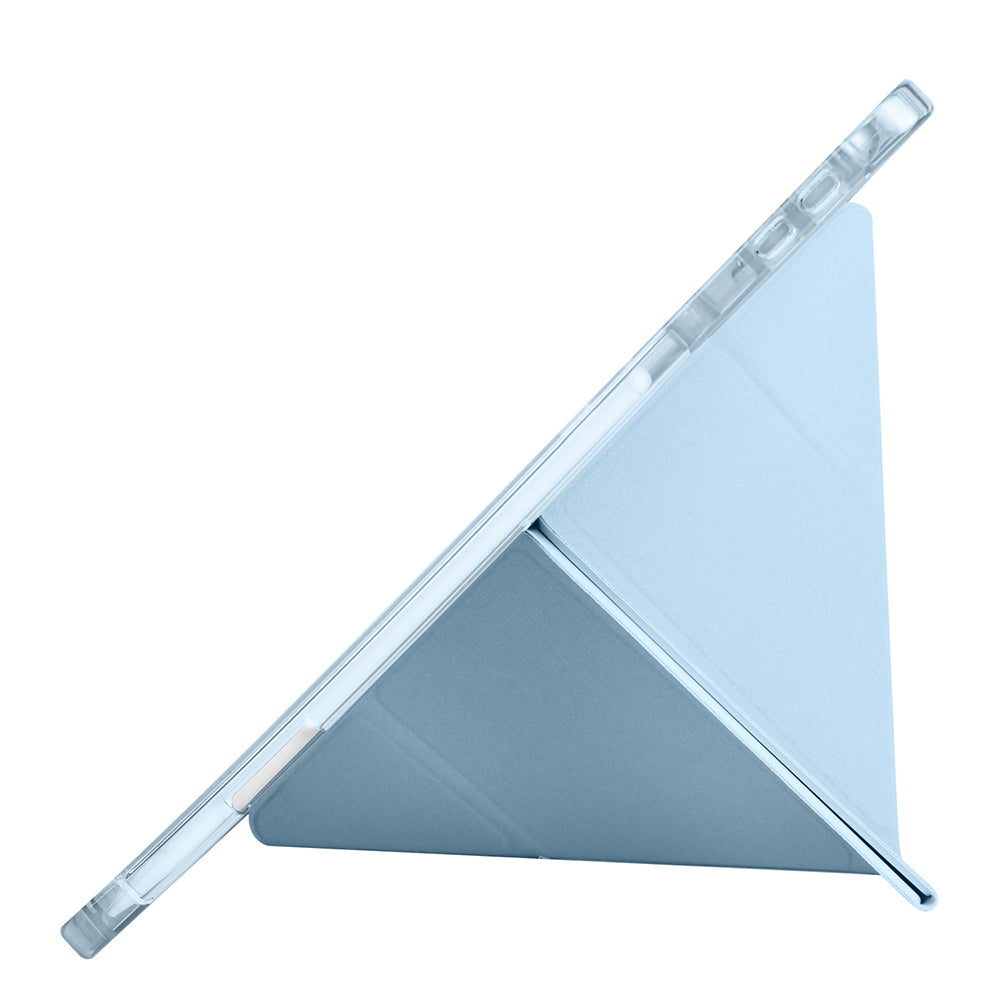 Honor Pad GT Kılıf Zore Tri Folding Kalem Bölmeli Standlı Kılıf Mavi